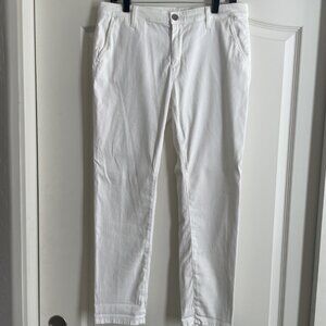 AG Adriano Goldschmied Caden White Tailored Trouser Pants - Sz 28 - Retail $210